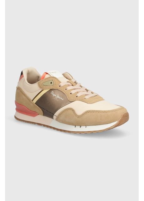 Pepe jeans sneakers pls40006 culoarea bej london glam w