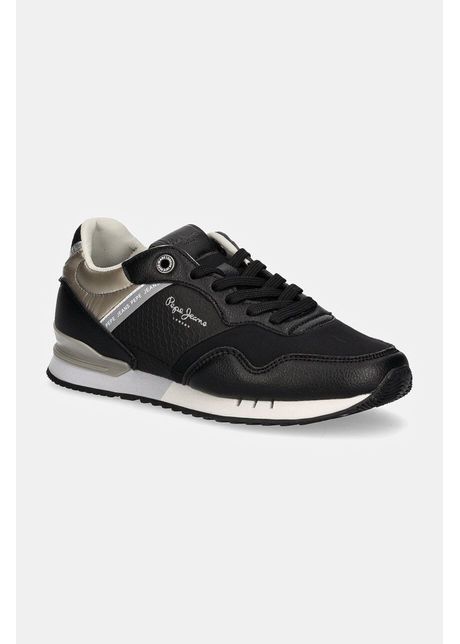 Pepe jeans sneakers pls40024 culoarea negru london snake w