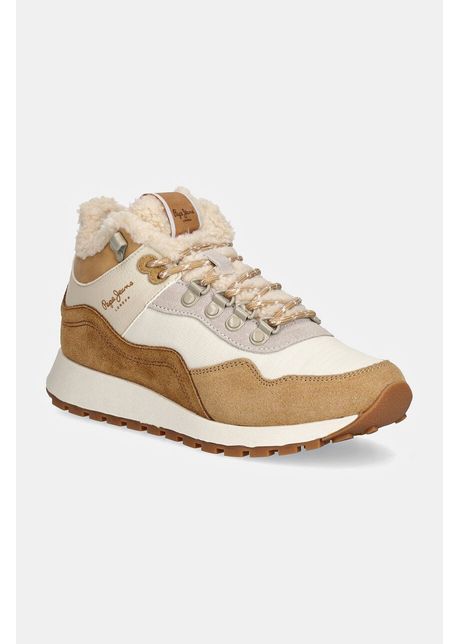 Pepe jeans sneakers pls60018 culoarea bej dean curve