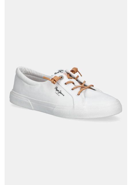 Pepe jeans tenisi kenton block w culoarea alb pls31590