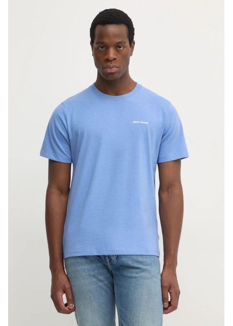 Pepe jeans tricou damian tee barbati culoarea violet neted pm509726