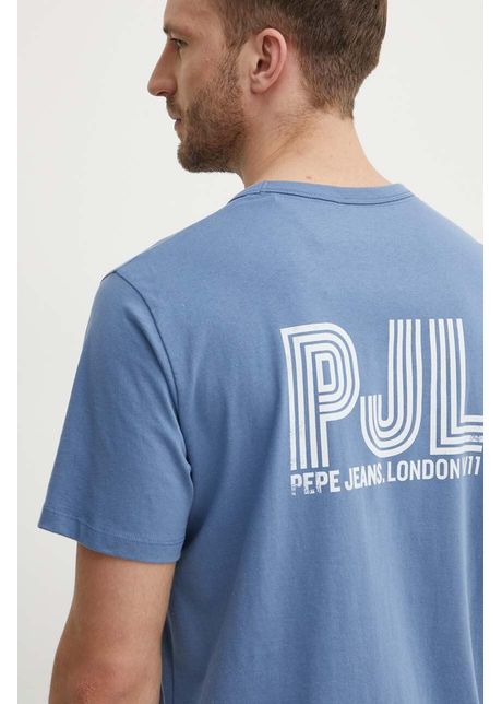 Pepe jeans tricou din bumbac aaron barbati cu imprimeu pm509426