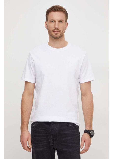 Pepe jeans tricou din bumbac connor barbati culoarea alb neted