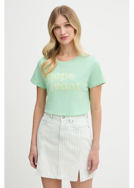 Pepe jeans tricou din bumbac culoarea verde pl506113