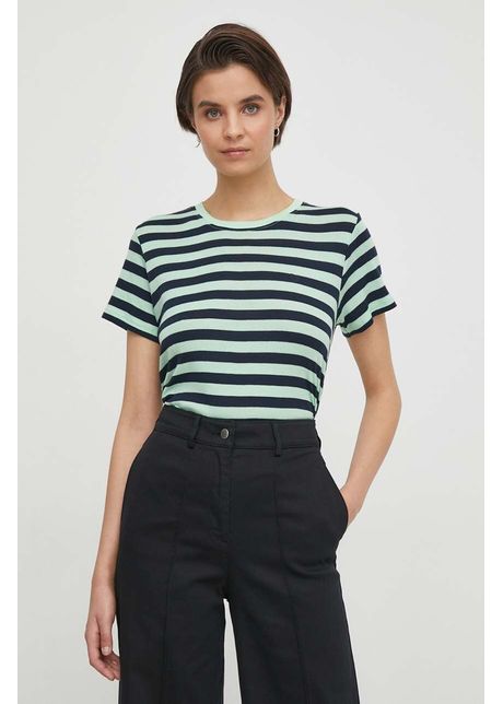 Pepe jeans tricou din bumbac femei culoarea verde
