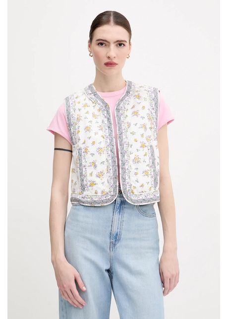 Pepe jeans vest cu dou fe e culoarea bej de tranzitie pl402604