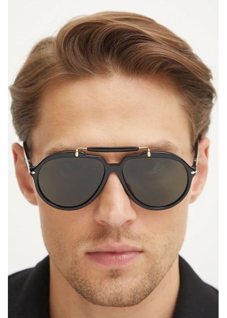 Persol ochelari de soare b rba i culoarea negru 0po0202s