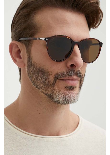 Persol ochelari de soare barbati culoarea maro 0po3350s