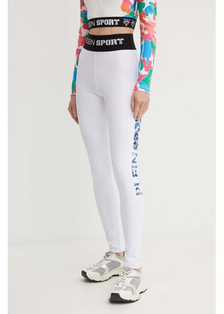 Plein sport colanti femei culoarea alb modelator