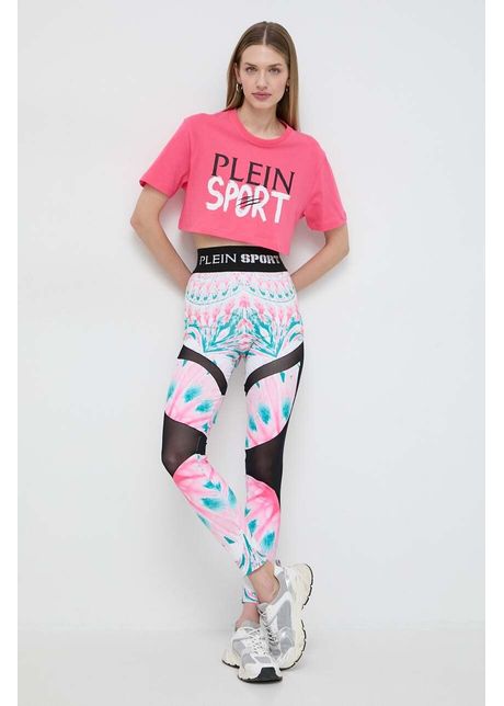 Plein sport colanti femei culoarea roz modelator