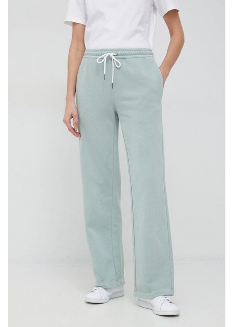 Ps paul smith pantaloni de trening din bumbac femei culoarea verde neted