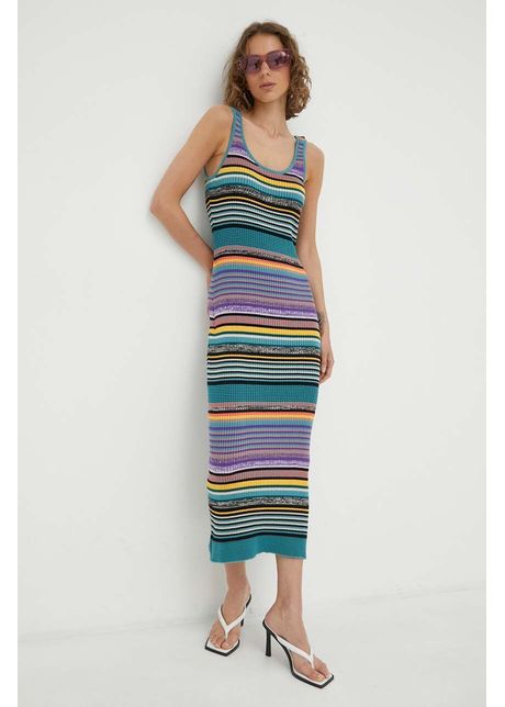 Ps paul smith rochie din bumbac maxi mulata