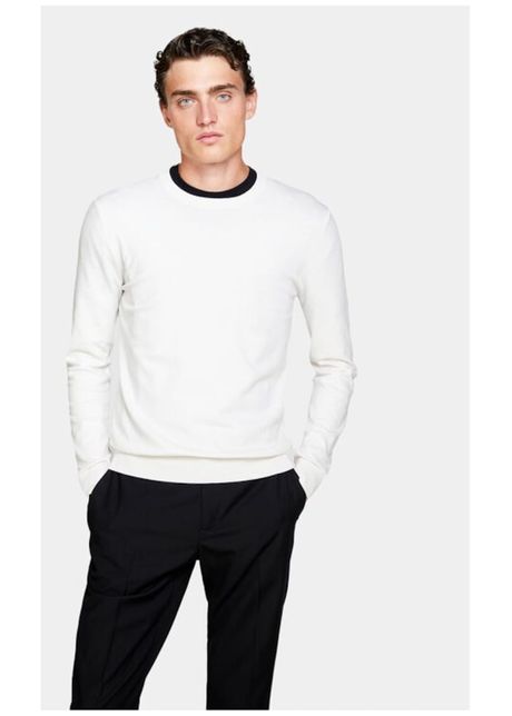 Pulover barbati 71957 bumbac bej