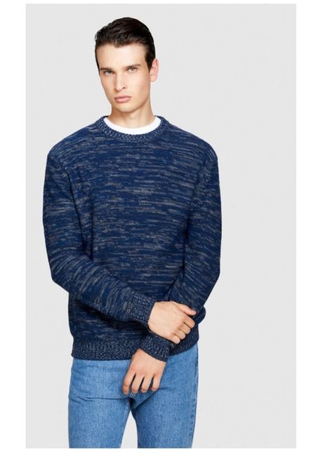 Pulover barbati 85701 bumbac bleumarin