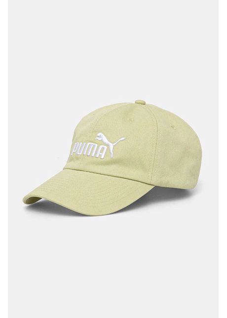 Puma apc de baseball din bumbac culoarea bej cu imprimeu 024357