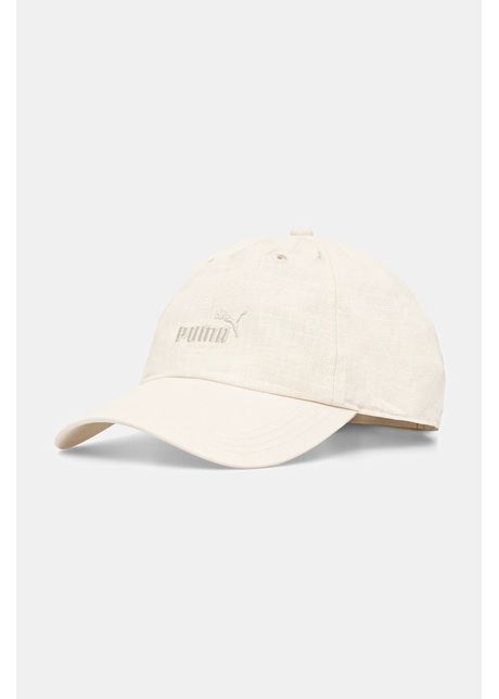 Puma apc de baseball din bumbac culoarea bej cu imprimeu 25983