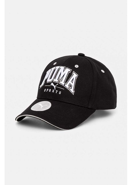 Puma apc de baseball din bumbac culoarea negru cu imprimeu 25475