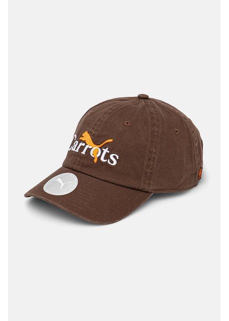 Puma apc de baseball din bumbac puma x carrots dad cap culoarea maro cu imprimeu 25789