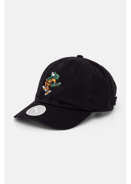 Puma apc de baseball din bumbac puma x carrots dad cap culoarea negru cu imprimeu 25789