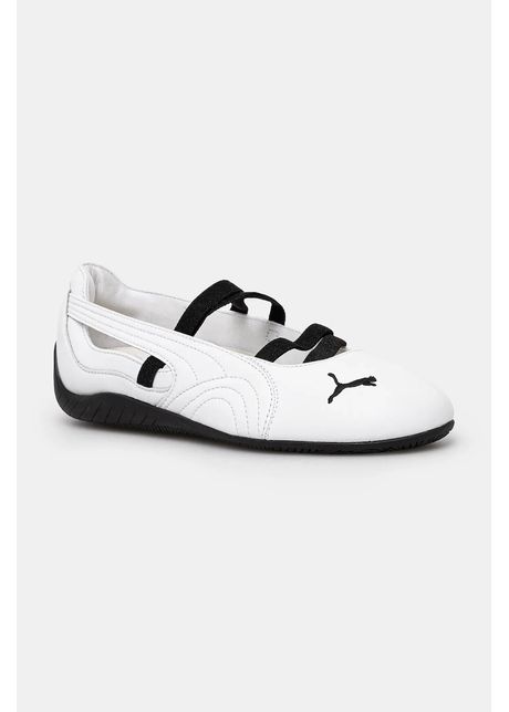 Puma balerini de piele speedcat ballet culoarea alb 403587