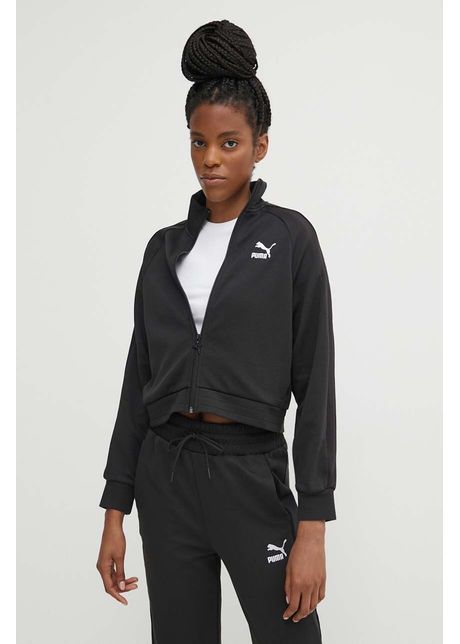 Puma bluz t7 femei culoarea negru uni 624211