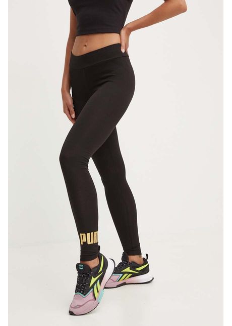 Puma colan i essentials metallic femei culoarea negru cu imprimeu 848307
