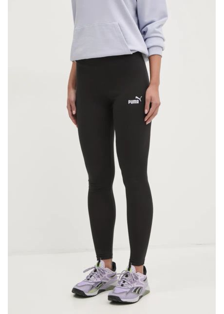 Puma colanti femei culoarea negru cu imprimeu 682422