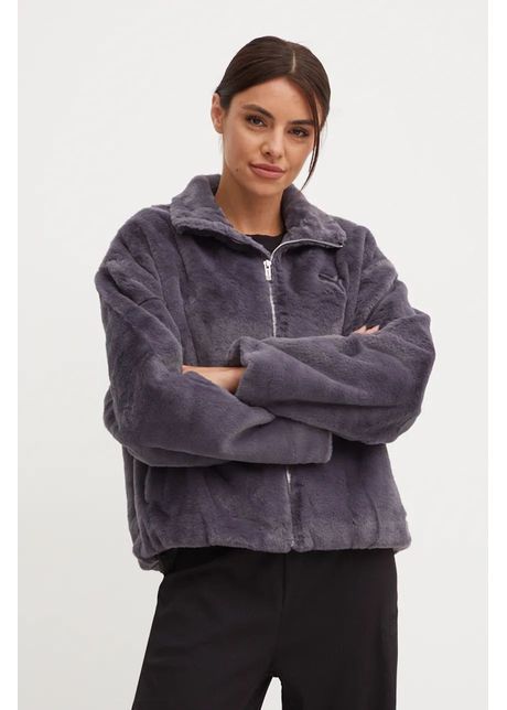 Puma geaca femei culoarea gri de tranzitie oversize 626517