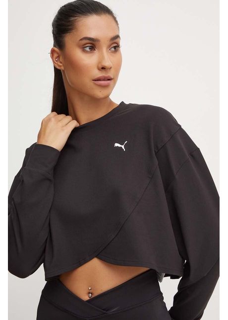 Puma hanorac de antrenament cloudspun culoarea negru neted 525879