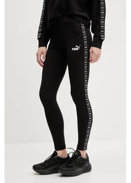 Puma leggings femei culoarea negru cu imprimeu 685014
