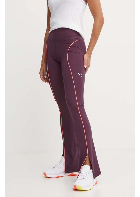 Puma leggins de antrenament cloudspun culoarea violet cu imprimeu 525770
