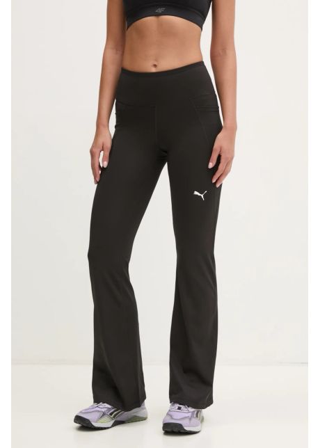 Puma leggins de antrenament Essentials culoarea negru, neted, 525902