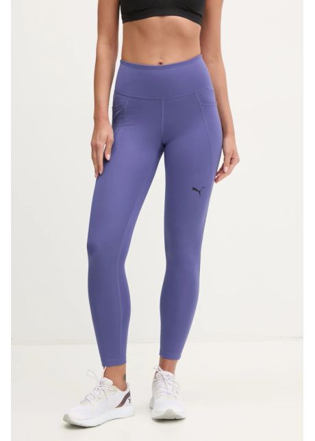 Puma leggins de antrenament essentials culoarea violet neted 525899
