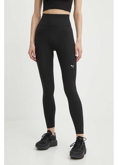 Puma leggins de antrenament shapeluxe seamless culoarea negru neted 524360