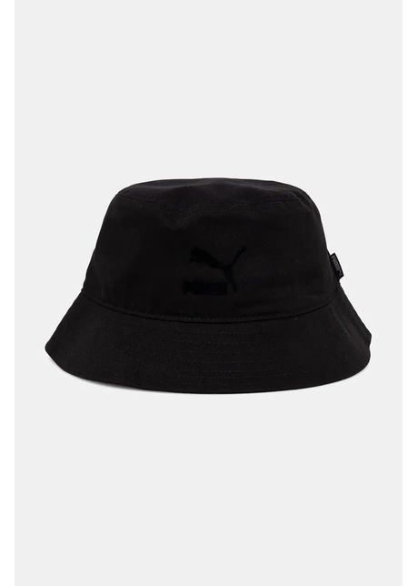 Puma palarie din bumbac culoarea negru bumbac 25760