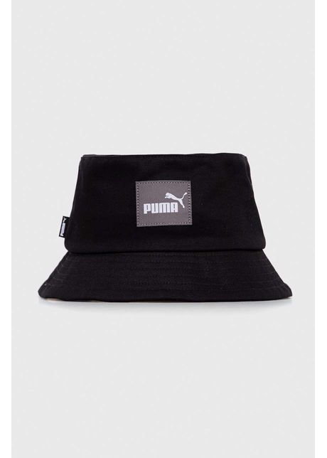 Puma palarie din bumbac culoarea negru bumbac