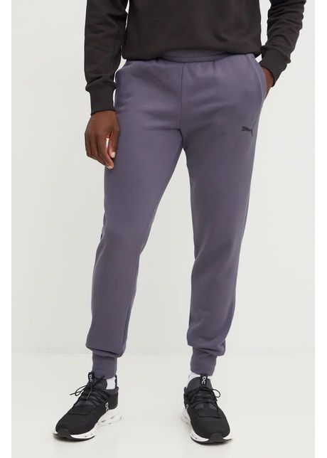 Puma pantaloni de trening culoarea gri cu imprimeu 683800