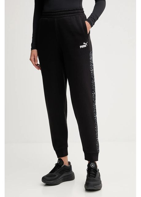 Puma pantaloni de trening culoarea negru, cu model, 688086