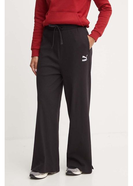 Puma pantaloni de trening culoarea negru neted 626631