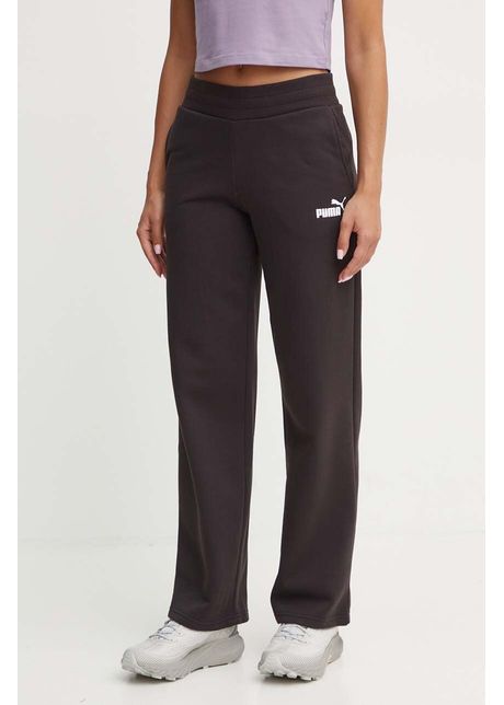 Puma pantaloni de trening culoarea negru neted 676093