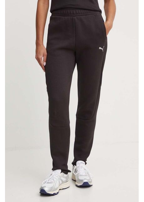 Puma pantaloni de trening culoarea negru neted 681672