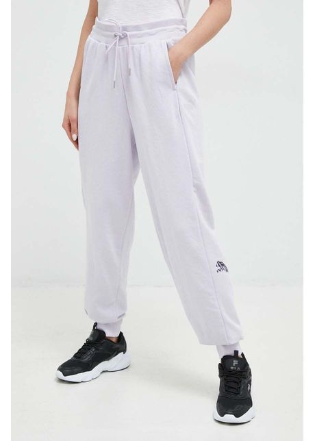Puma pantaloni de trening culoarea violet cu imprimeu