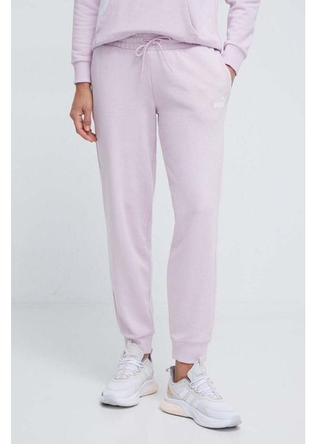 Puma pantaloni de trening culoarea violet cu imprimeu 678744