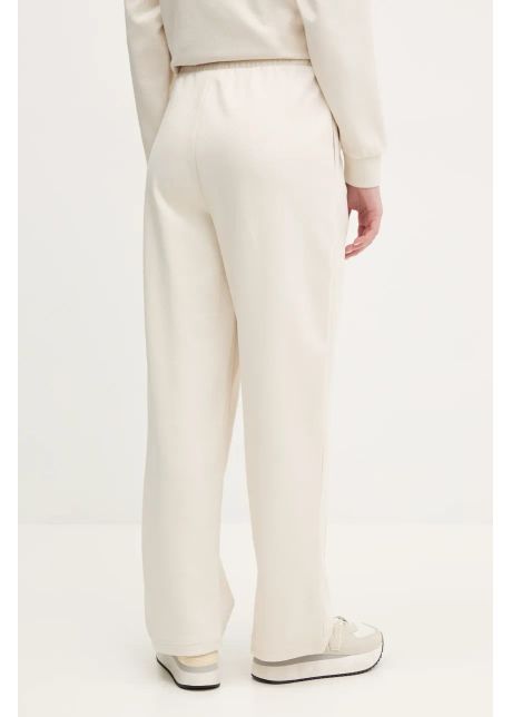 Puma pantaloni de trening femei culoarea bej neted 629774
