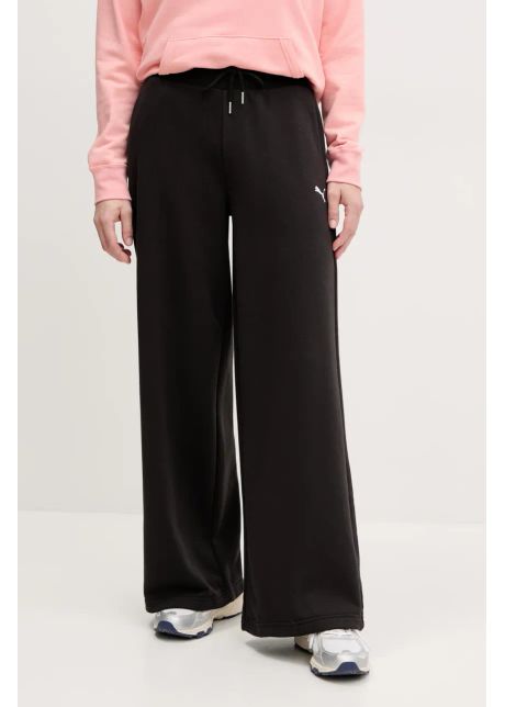 Puma pantaloni de trening femei culoarea negru neted 629754