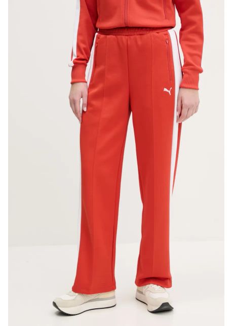 Puma pantaloni de trening femei culoarea rosu modelator 629797