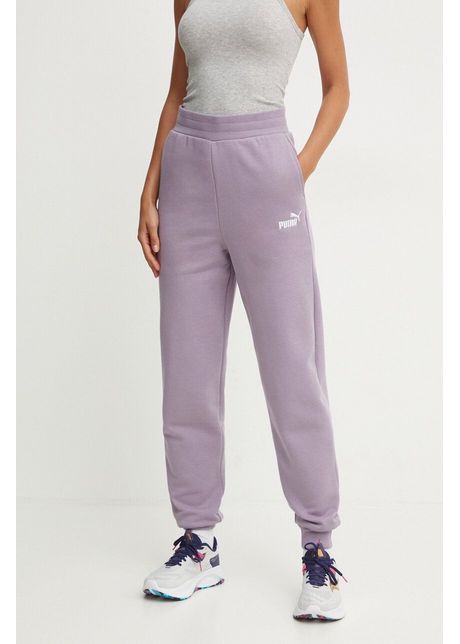 Puma pantaloni femei culoarea violet neted
