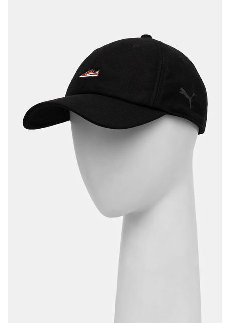 Puma sapca classics graphic dad cap culoarea negru cu imprimeu 025490