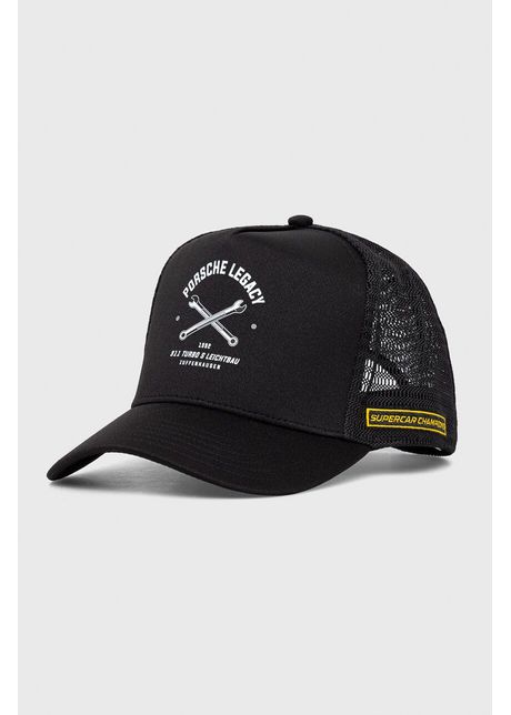Puma sapca culoarea negru cu imprimeu