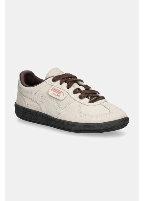 Puma sneakers din piele intoars palermo cobalt glaze culoarea bej 396463